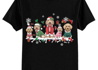 Goldendoodle Santa Clause Christmas Dog Lover Sweatshirt ltsp