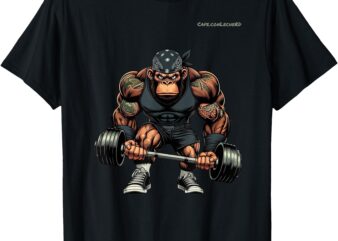 Gorilla Funny Weightlifting for Fitness and Gym Enthusiasts T-Shirt