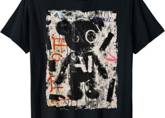 Graffiti Teddy Bear Edgy Vintage Retro Streetwear Teddy T-Shirt