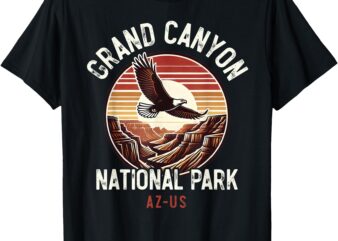 Grand Canyon National Park, Vintage Arizona Eagle, Travel T-Shirt