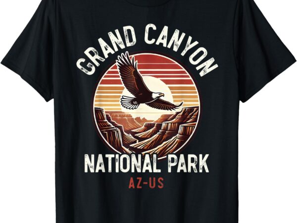 Grand canyon national park, vintage arizona eagle, travel t-shirt