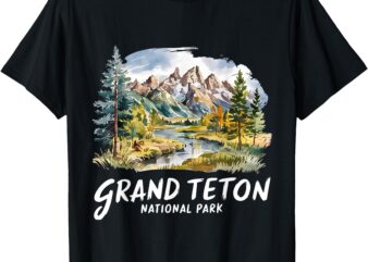 Grand Teton National Park Est 1929 Vintage National Park WY T-Shirt