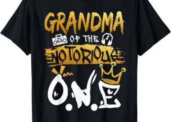 Grandma Of The Notorious One Old School Hip Hop 1st Birthday T-Shirt