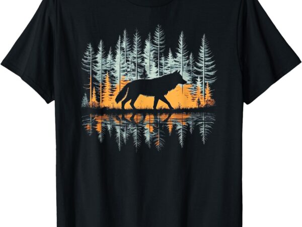 Graphic tee wolf forest nature wildlife outdoor t-shirt