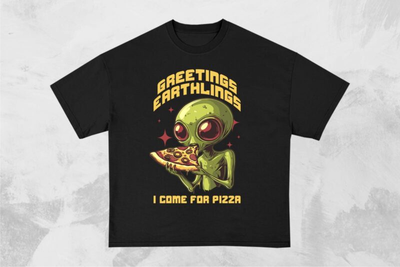 Funny Alien T-Shirt Designs Bundle