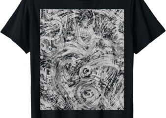 Grey swirl abstract style hip hop street art hipster pattern t-shirt