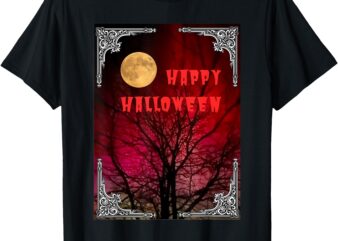 Halloween Aurora Tree T-Shirt