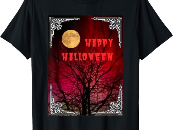 Halloween aurora tree t-shirt