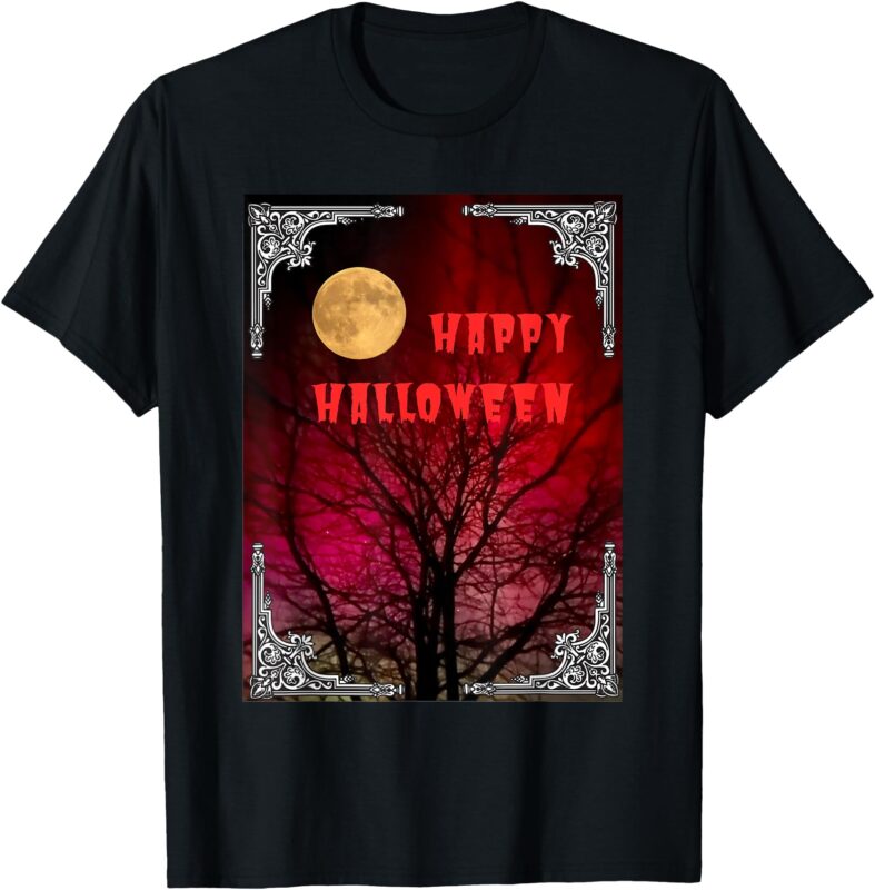 Halloween Aurora Tree T-Shirt