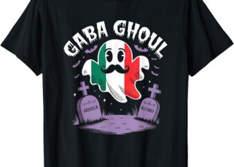 Halloween Graveyard Gaba Ghoul Ghost Funny Italian Gabagool T-Shirt