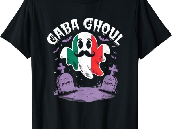 Halloween graveyard gaba ghoul ghost funny italian gabagool t-shirt