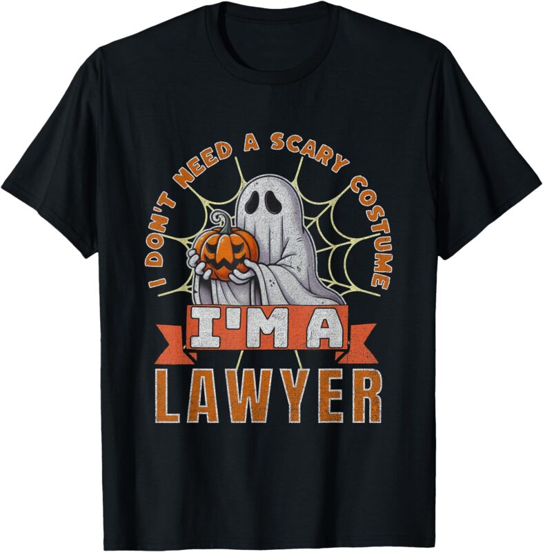 Halloween Lawyer Ghost I’m a Lawyer Funny Costume T-Shirt