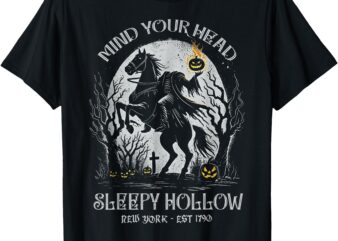 Halloween Mind Your Head Sleepy Hollow Headless Horseman T-Shirt