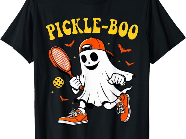 Halloween pickleball ghost pickle-boo pickleball halloween t-shirt