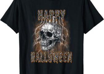 Halloween Skull Lightning T-Shirt