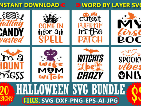 Halloween svg bundle, halloween svg, halloween vector, sarcastic svg, dxf eps png, silhouette, cricut, cameo, digital, funny mom svg, witch