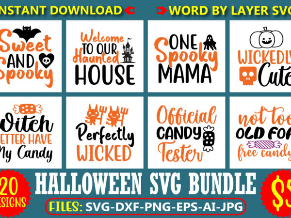 Halloween svg bundle, halloween svg, halloween vector, sarcastic svg, dxf eps png, silhouette, cricut, cameo, digital, funny mom svg, witch