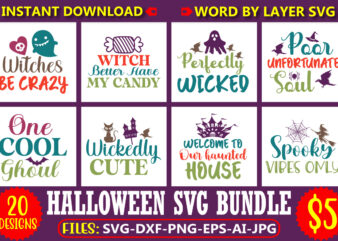 Halloween svg bundle, halloween svg, halloween vector, sarcastic svg, dxf eps png, silhouette, cricut, cameo, digital, funny mom svg, witch