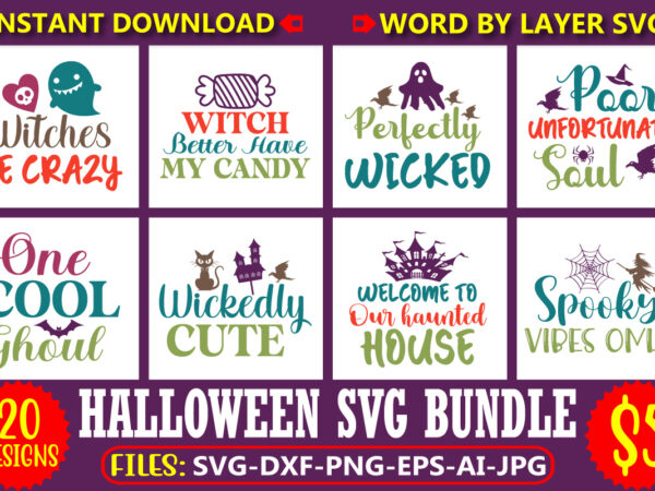 Halloween svg bundle, halloween svg, halloween vector, sarcastic svg, dxf eps png, silhouette, cricut, cameo, digital, funny mom svg, witch