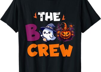 Halloween The Boo Crew for Kids Adults Women Spooky Scary T-Shirt