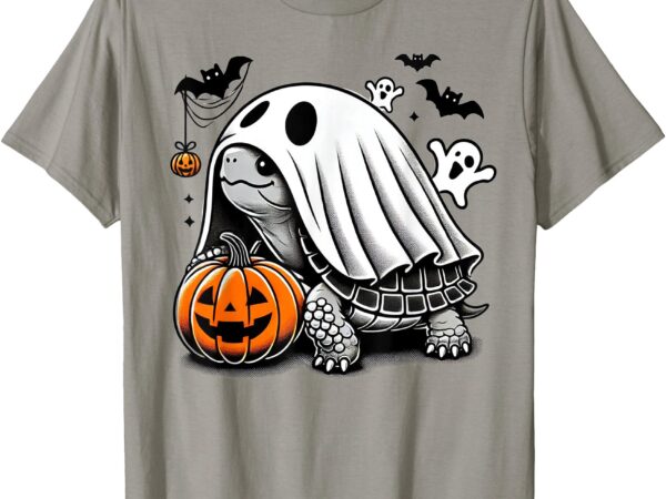 Halloween turtle ghost pumpkin costume terrapin tortoise t-shirt