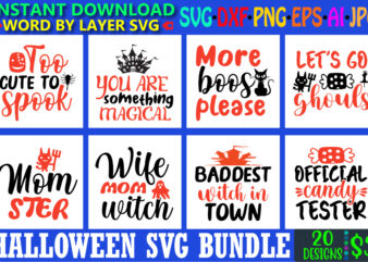 Halloween svg bundle, halloween svg, halloween vector, sarcastic svg, dxf eps png, silhouette, cricut, cameo, digital, funny mom svg, witch