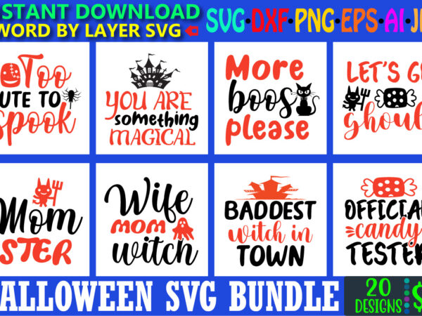 Halloween svg bundle, halloween svg, halloween vector, sarcastic svg, dxf eps png, silhouette, cricut, cameo, digital, funny mom svg, witch