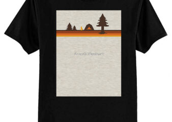 Happy Camper (Retro, 70s, Camping) Classic T-Shirt