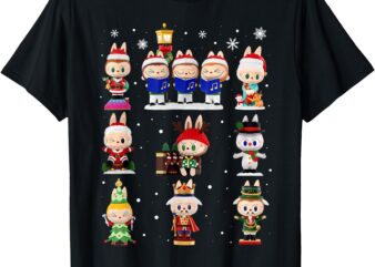 Happy Xmas Labubu Lover Cute Labubu The Monsters Christmas T-Shirt