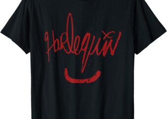 Harlequin gag graphic gaga smiling joke T-Shirt