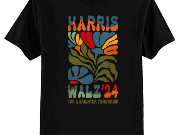 Harris walz 2024 for president – retro groovy t-shirt