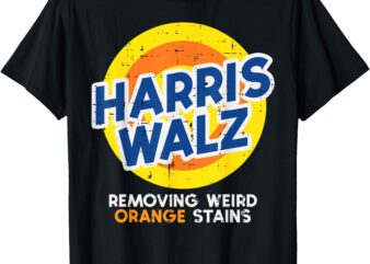 Harris Walz Removing Weird Orange Stains Funny Men Women Kid T-Shirt