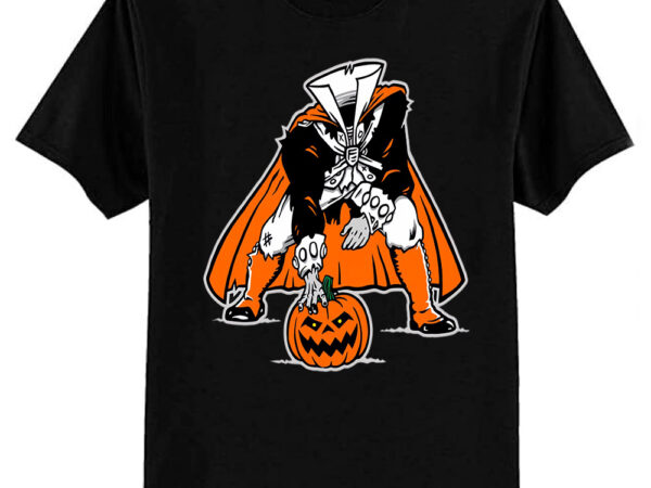 Headless horseman patriots logo t-shirt