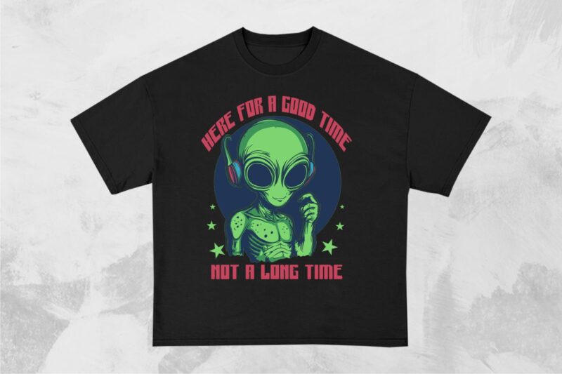 Funny Alien T-Shirt Designs Bundle