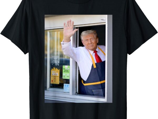 Hi get your burger donald trump cooks fries worker t-shirt