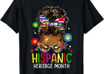 Hispanic Heritage Month Shirt Latin Teacher Women Girls Kids T-Shirt