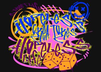 Hopeless Creatures Graffiti T-shirt Design