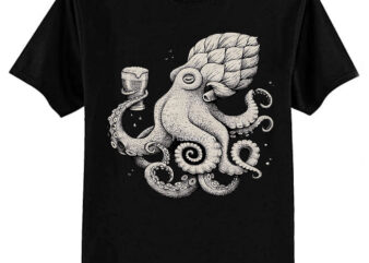 Hoptopus – The Beer Drinking Octopus Classic T-Shirt