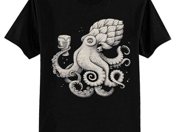 Hoptopus – the beer drinking octopus classic t-shirt