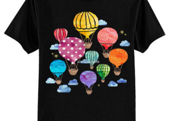 Hot Air Balloon Night Classic T-Shirt