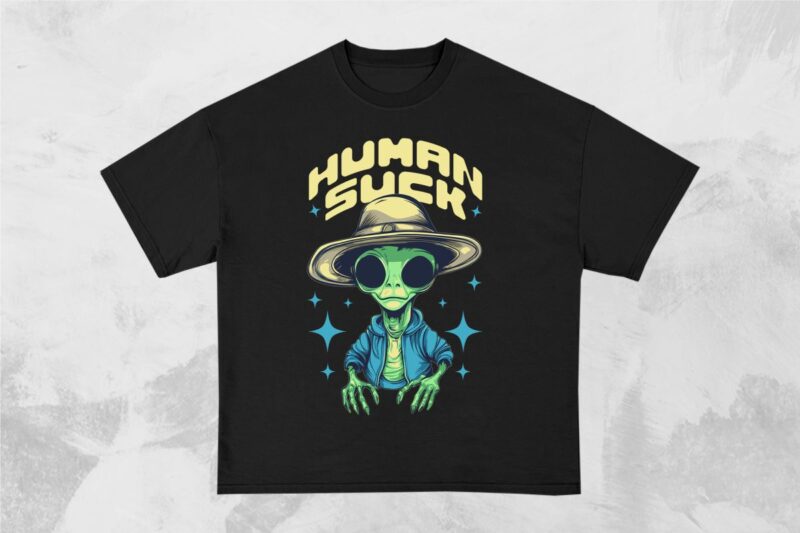 Funny Alien T-Shirt Designs Bundle