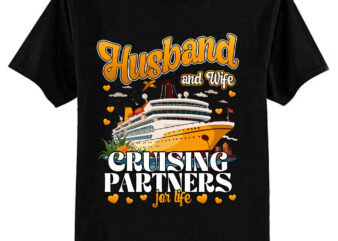 Husband and Wife Cruise Shirt 2024 Matching Couple Outfits T-Shirt ltsp