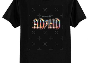 I Have ADHD rock music parody Classic T-Shirt