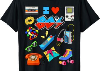 I Love The 80s Men Women Kids 80’s Party Retro Costume T-Shirt