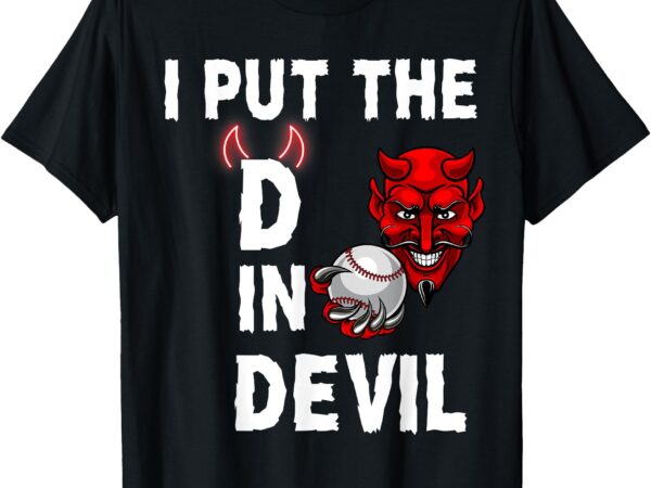 I put the d in devil halloween matching couple maker evil t-shirt