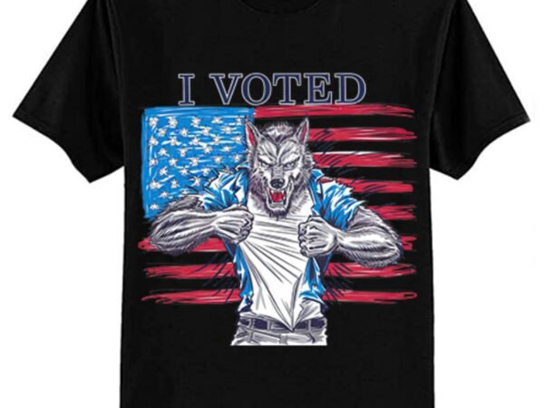 I voted werewolf funny t-shirt ltsp