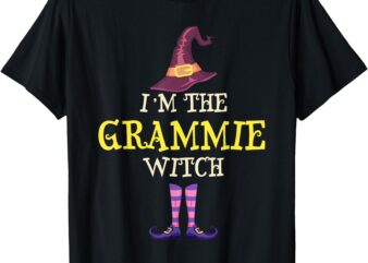 I’m The Grammie Witch Costume Halloween Funny Witchy T-Shirt