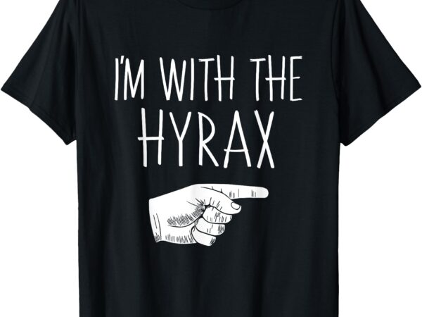 I’m with the hyrax halloween costume party matching t-shirt