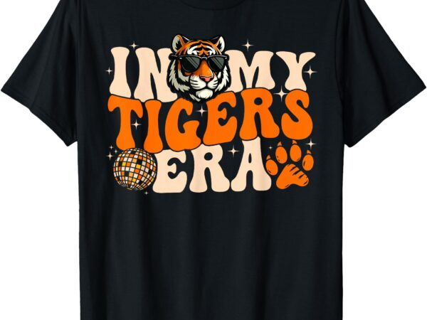 In my tigers era back to school sports spirit tiger mascot t-shirt