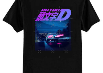 Initial D Neon AE86 Classic T-Shirt